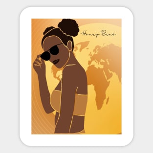 Honey Buns Globetrotter Sticker